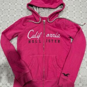 Hollister Vibrant Pink Zip-Up Jacket